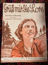 Rarität: Marsch Noten "Grüß mir die Lore" (Leopold Weninger) Top erhalten