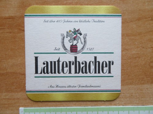 Bierdeckel lauterbacher bier - lauterbacher,