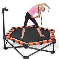 Fitness Trampolin klappbar Mini Trampoline Tragfähigkeit 150 KG 3 verstellbare