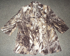 Damen Bluse 3/4Arm Braun/Creme