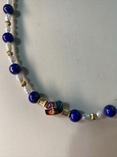 14k Gold Lapis Rocailles