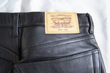 Levi's 551 Lederhose (1996), schwarz, W30 / L34