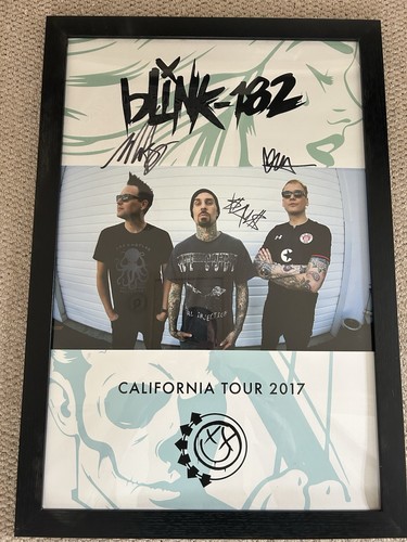 Blink 182 hand signed - 182,