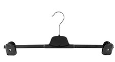 Clipbügel, Maxi Hosenbügel XXL, Klammerbügel, 46 cm, schwarz, 12 Stück
