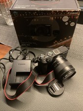 Neuwertig: Canon EOS M3 Systemkamera Kit mit EF-M 18-55mm IS STM Objektiv 