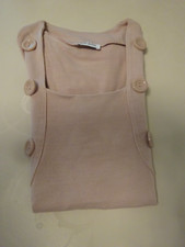 LASCANA - Bolero-Shirt, Gr. 32/34, altrosa, Kurzarm, Mischgewebe