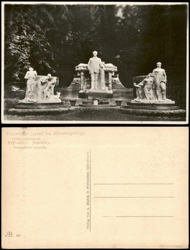 Postcard freiwaldau jeseník - postcard,
