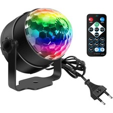 LED Partylampe mit 360° Rotation und Fernbedienung – Ideal für KTV und DJ-Events