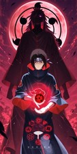 Premium Wall Scroll Poster - Naruto - Uchiha Clan (120 x 60 cm)