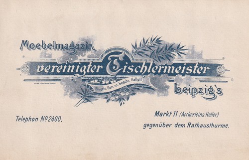 Leipzig 1902 möbelmagazin - leipzig,