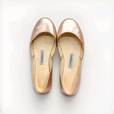 Thewhiteribbon Ballerinas 39 Leder Kupfer Glänzend Damen Schuhe 