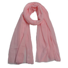 XXL Seidenschal Langschal Lang Schal Halstuch Tuch Damenschal Fransen Uni Damen