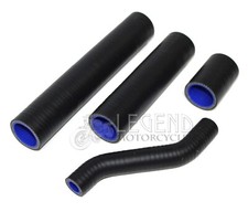 Suzuki GT750 LMC Silikon Kühlmittelschlauch Set Matt SCHWARZ Kühlerschlauch W...