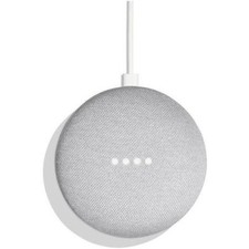 Google Home Mini Kreide Grau Sprachsteuerung Lautsprecher Top