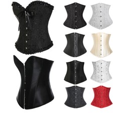 Damen Dessous Mieder Underbust Korsett Corsage Bustier Taillentrainer Bauchweg