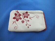 Original Sony Ericsson Tasche Cosmopolit Flower W595 Weiß rot Etui Handytasche