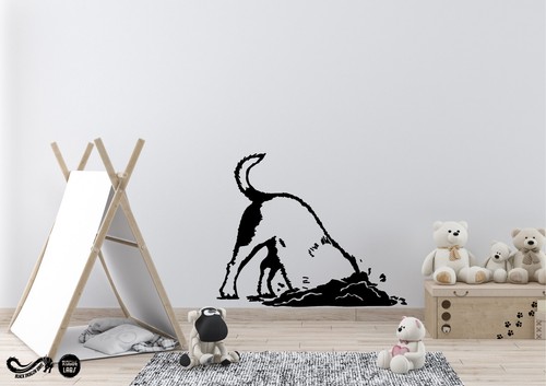 Grabender hund aufkleber - hund,