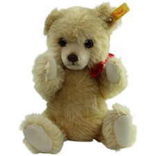 Vintage Steiff Teddy Brummbär mit Quietscher & beweglichen Gliedern (011733)