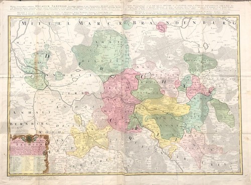 Original landkarte sachsen - landkarte,