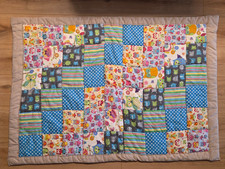 Krabbeldecke Baby Spieldecke selbst genäht Baumwolle 130x90