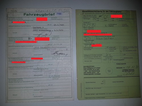 Fahrzeugbrief kfz brief 1979 - fahrzeugbrief,
