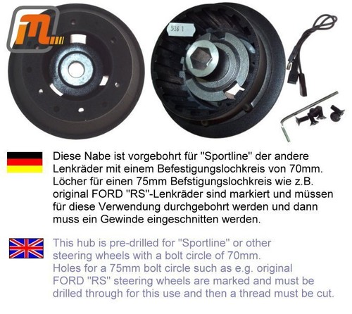 Ford escort mk4 lenkradnabe - escort,