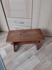 Hocker massivholz eiche - eiche, antik