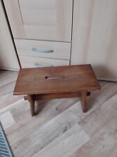 Hocker Massivholz Eiche Antik