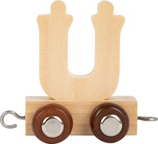 Holzeisenbahn Waggon/AnhÃ¤nger Buchstabenzug groß Buchstabe "Ü" NEU/OVP