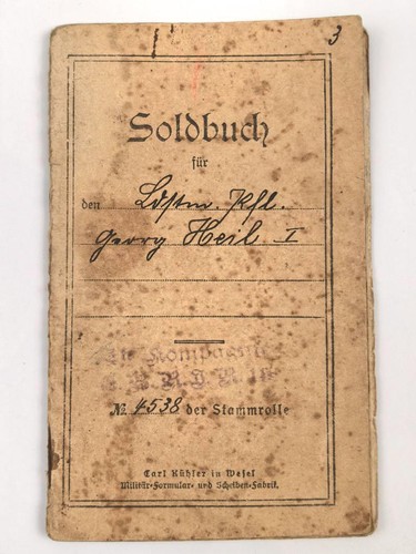 Hessen soldbuch eines - soldbuch,