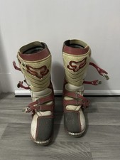 Fox F3 Enduro Cross Stiefel Boots Größe 45 Rot Honda
