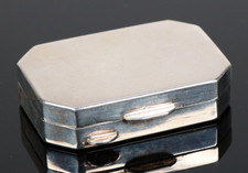 Florentiner 800 Silber Pillenbox Pillendose Florenz signiert Florence silver box