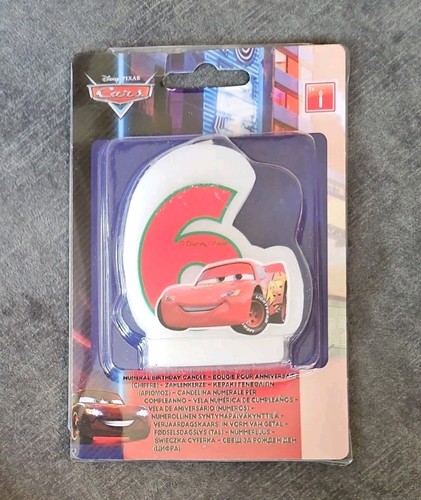 Disney cars zahlenkerze 6 - disney, "zahlenkerze