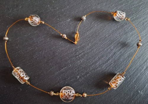 Vintage halskette muranoglas - vintage,