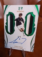 AFA Fansmall Argentina - Pablo Aimar On Card Bookend Auto Player Worn /5