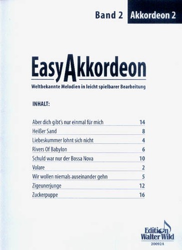 Easy akkordeon band 2 - akkordeon,