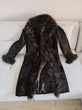Pelz Und Wildleder Mantel 