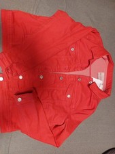 Only Carmakoma Jeansjacke Rot