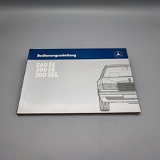 MERCEDES W126 260 SE 300 S 300 SEL   Betriebsanleitung  1986
