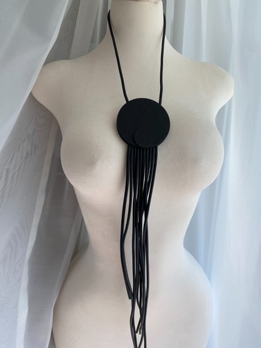 Modeschmuck lang schwarz - lang,