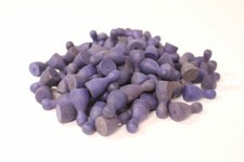 Spielsteine Kegel Spielfiguren Ersatz Holz 30er 40er Jahre ca. 100 Stück blau