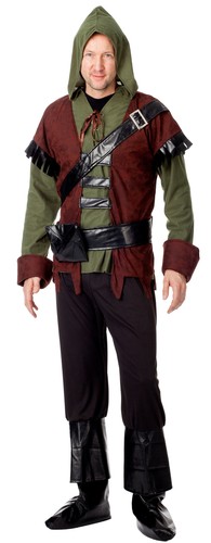 Robin hood kostüm - hood, herren