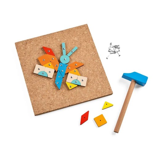 Hammer nagelspiel geo formen - hammer-nagelspiel, geo-formen