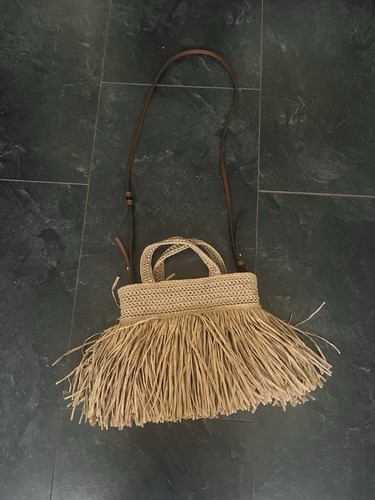 Zara basttasche mit - basttasche,