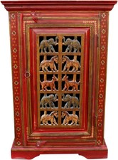 Bemalter Beistellschrank