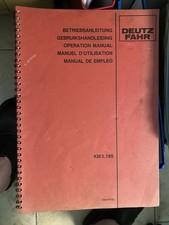 Betriebsanleitung   Deutz Fahr Kreiselmäher KM 3.19 S