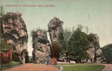 AK Teutoburger Wald, Externsteine Landseite, gel. 1907 (3053A33)
