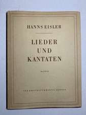 Noten. Eisler. Lieder und Kantaten.  Band 10.   Partitur.