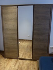 Kleiderschrank Vedde von JYSK, 3-türig mit Spiegel, 167x197, wild-eiche, NEU !!!