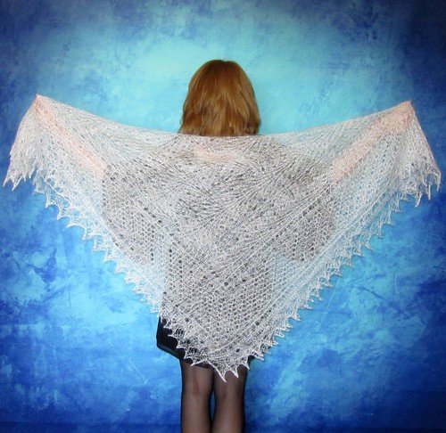 Gestrickter ziegenflaum schal - gestrickter,